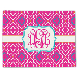 Colorful Trellis Single-Sided Linen Placemat - Single w/ Monogram