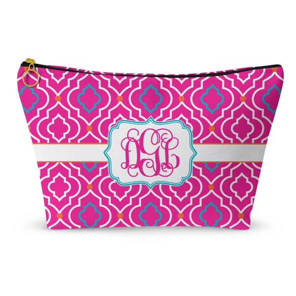 Custom Colorful Trellis Makeup Bag (Personalized)