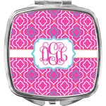 Colorful Trellis Compact Makeup Mirror (Personalized)