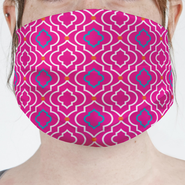 Custom Colorful Trellis Face Mask Cover