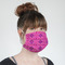 Colorful Trellis Mask - Quarter View on Girl