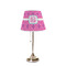 Colorful Trellis Poly Film Empire Lampshade - On Stand