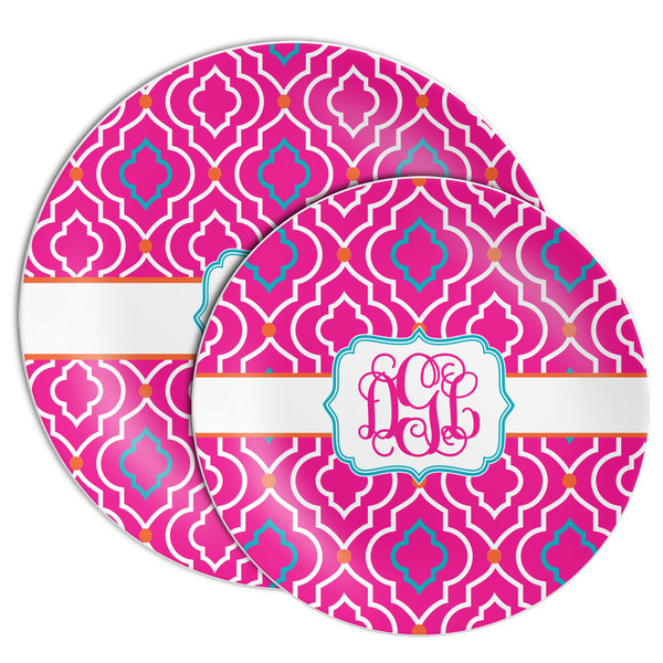 Colorful Trellis Melamine Plates - PARENT/MAIN