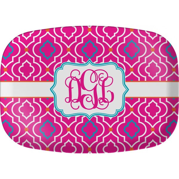 Custom Colorful Trellis Melamine Platter (Personalized)