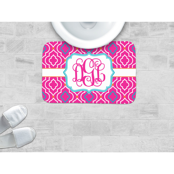 Colorful Trellis Memory Foam Bath Mat - LIFESTYLE