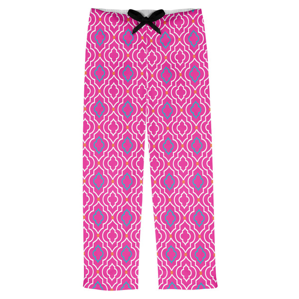 Custom Colorful Trellis Mens Pajama Pants - XS