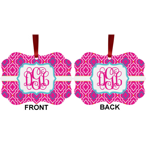 Colorful Trellis Metal Benilux Ornament - Front and Back (APPROVAL)