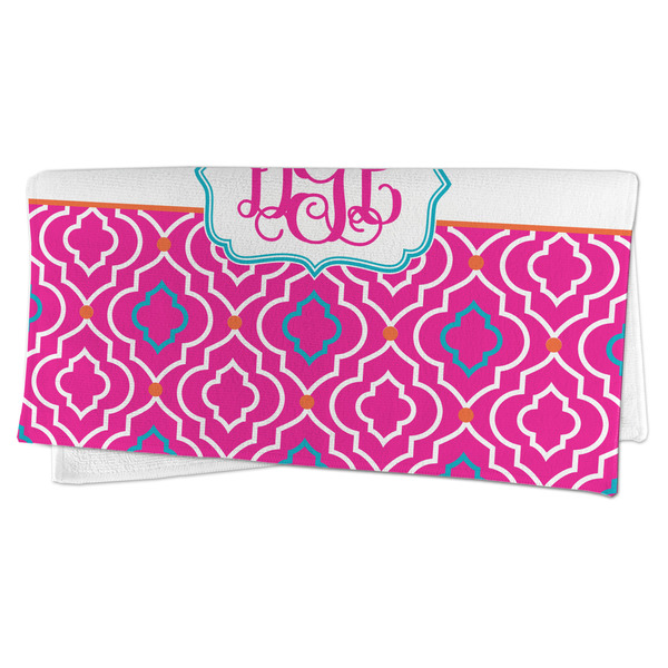 Colorful Trellis Microfiber Dish Rag - FOLDED (half)