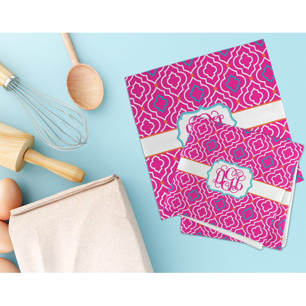 Colorful Trellis Microfiber Dish Rag - LIFESTYLE