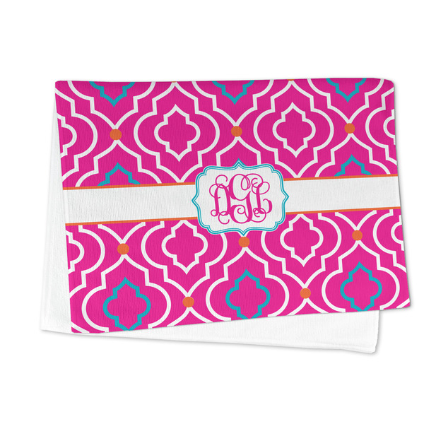 Colorful Trellis Microfiber Dish Towel - FOLDED HALF