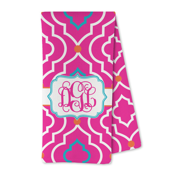 Custom Colorful Trellis Kitchen Towel - Microfiber (Personalized)