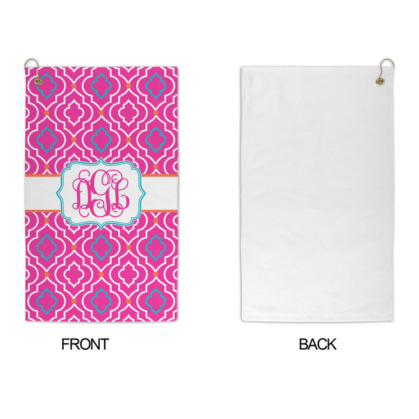 Colorful Trellis Microfiber Golf Towels - APPROVAL