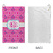 Colorful Trellis Microfiber Golf Towels - Small - APPROVAL