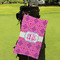 Colorful Trellis Microfiber Golf Towels - Small - LIFESTYLE