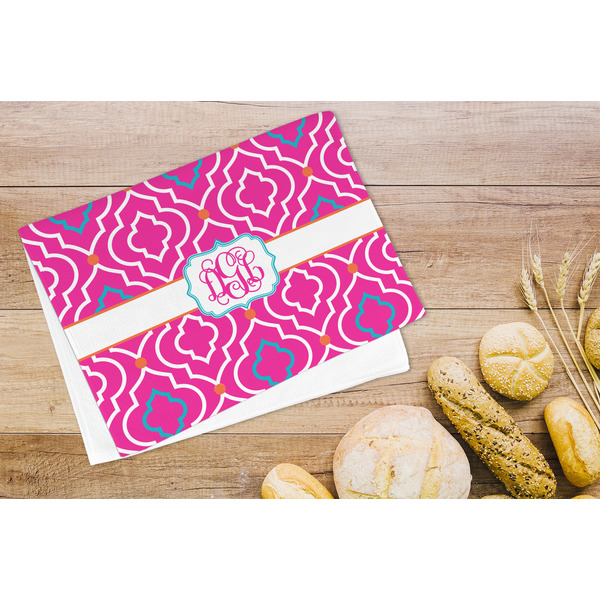 Colorful Trellis Microfiber Kitchen Towel - LIFESTYLE