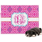 Colorful Trellis Dog Blanket - Regular (Personalized)