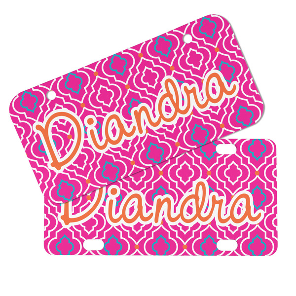 Colorful Trellis Mini License Plates - MAIN (4 and 2 Holes)