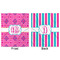 Colorful Trellis Minky Blanket - 50"x60" - Double Sided - Front & Back