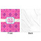 Colorful Trellis Minky Blanket - 50"x60" - Single Sided - Front & Back