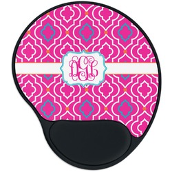 Colorful Trellis Mouse Pad with Wrist Support