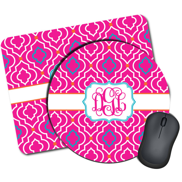 Custom Colorful Trellis Mouse Pad (Personalized)