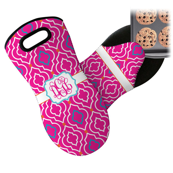 Colorful Trellis  Neoprene Oven Mitt