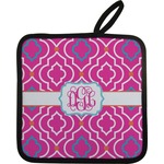 Colorful Trellis Pot Holder w/ Monogram