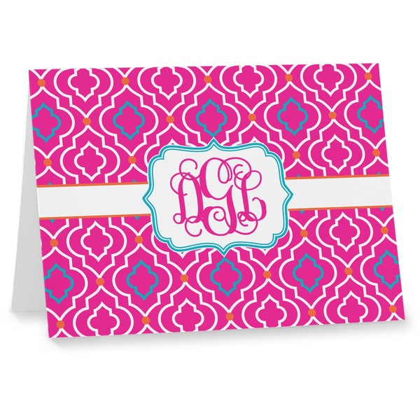 Custom Colorful Trellis Note cards (Personalized)