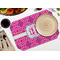Colorful Trellis Octagon Placemat - Single front (LIFESTYLE) Flatlay