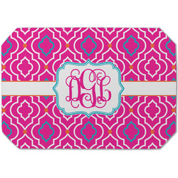 Colorful Trellis Dining Table Mat - Octagon (Single-Sided) w/ Monogram