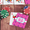 Colorful Trellis On Table with Poker Chips