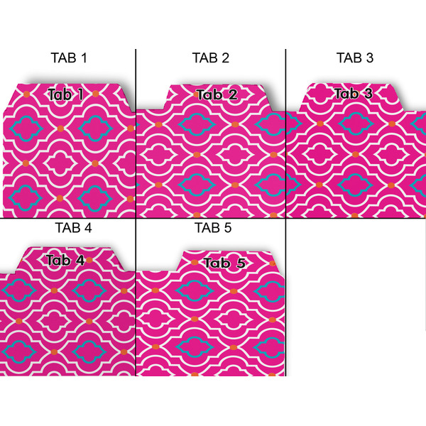 Colorful Trellis Page Dividers - Set of 5 - Approval