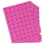 Colorful Trellis Binder Tab Divider Set (Personalized)