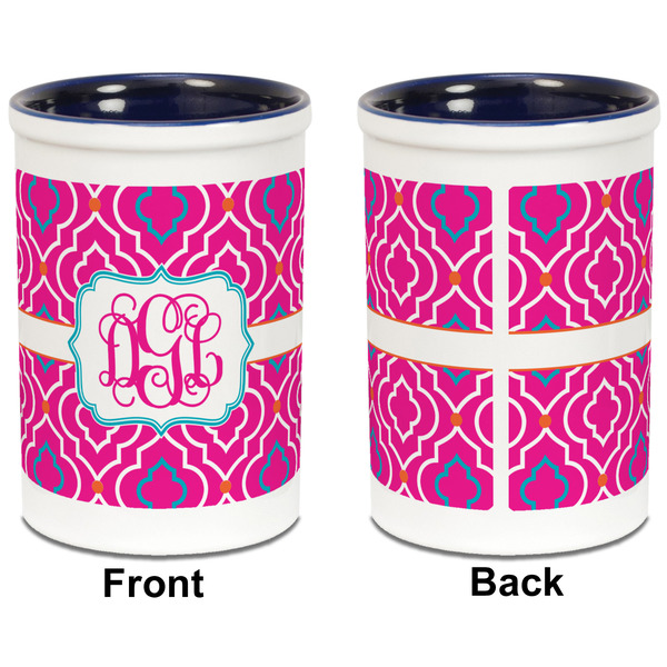 Colorful Trellis Pencil Holder - Blue - approval