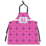Colorful Trellis Apron Without Pockets w/ Monogram