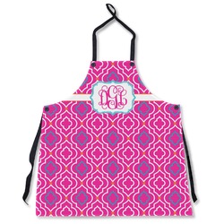 Colorful Trellis Apron Without Pockets w/ Monogram