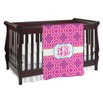 Colorful Trellis Baby Blanket (Double Sided) (Personalized)