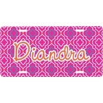 Colorful Trellis Front License Plate (Personalized)