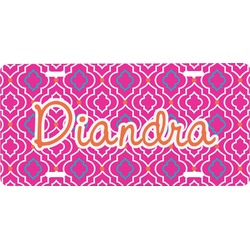 Colorful Trellis Front License Plate (Personalized)