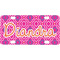 Colorful Trellis Mini / Bicycle License Plate (4 Holes) (Personalized)