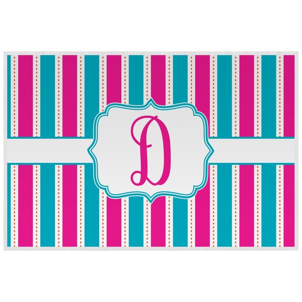 Colorful Trellis  Personalized Placemat (Back)