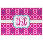 Colorful Trellis Laminated Placemat w/ Monogram