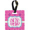 Colorful Trellis  Personalized Square Luggage Tag
