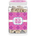 Colorful Trellis Dog Treat Jar (Personalized)