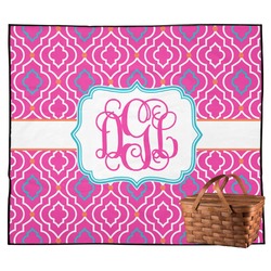 Colorful Trellis Outdoor Picnic Blanket (Personalized)