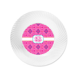 Colorful Trellis Plastic Party Appetizer & Dessert Plates - 6" (Personalized)
