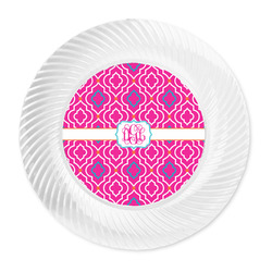 Colorful Trellis Plastic Party Dinner Plates - 10" (Personalized)