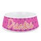 Colorful Trellis Plastic Dog Bowl (Personalized)