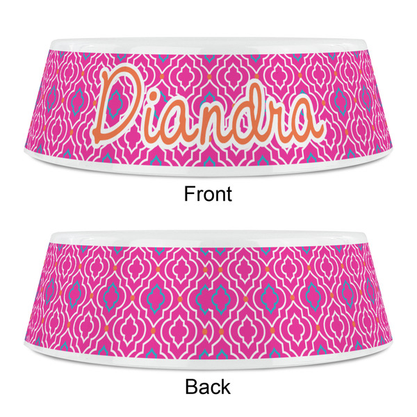 Colorful Trellis Plastic Pet Bowls - Small - APPROVAL