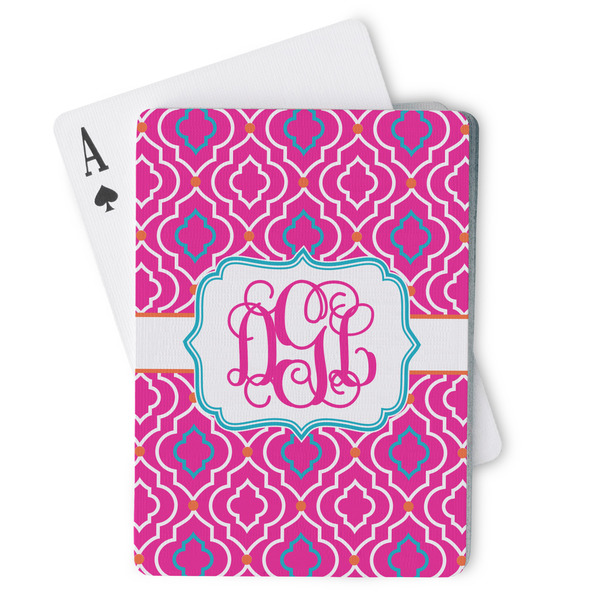 Custom Colorful Trellis Playing Cards (Personalized)
